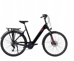 Rower elektryczny Bh Atom City Wave Pro Negro-Red-Negro
