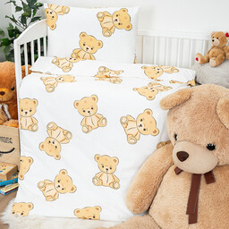 4Home Dziecięca pościel bawełniana do łóżeczka Teddies, 100
