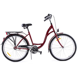 Rower Storm 28" AMSTERDAM 1-biegowy wiśniowy/błotniki wiśniowe