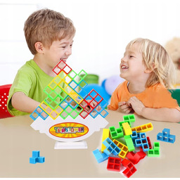 GRA EDUKACYJNA TETRA TOWER UKŁADANKA WIEŻA PREZENT TETRIS