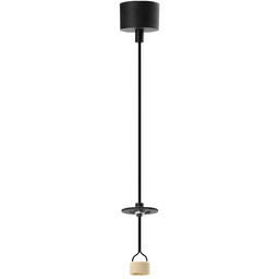 Azzardo Lampa wisząca metalowa czarna regulowana AZ6156