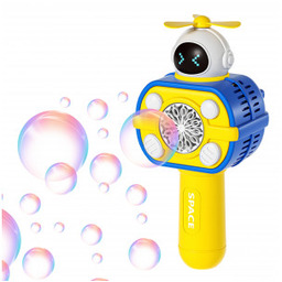 Maszyna Astronauta do Robienia Baniek Mydlanych Żółty