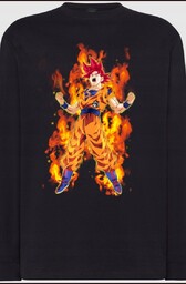 Son Goku Męska bluza Longsleeve Modna Rozm.S