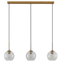 Lindby - Grady 3 Lampa Wisząca Clear