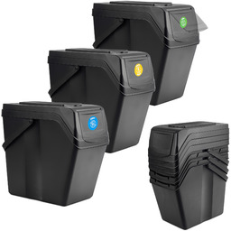 Kosz na śmieci Sornay 3x25 L czarne