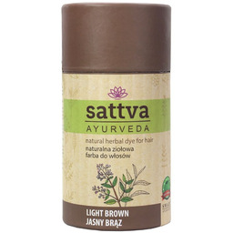 SATTVA Henna do włosów Jasny Brąz 150g