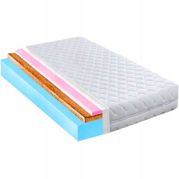 Materac 130x200 elastyczny z kokosem 15 cm hr