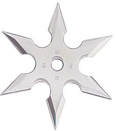 Throwing Star 6Pt SS 2.25 w/pouch