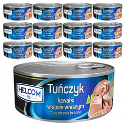 Helcom Tuńczyk kawałki w sosie własnym 170g x