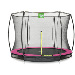Trampolina naziemna Silhouette ø305cm z siatką zabezpieczającą różowa