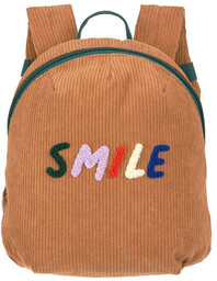 Lassig, Plecak Mini Sztruks Little Gang Smile, Caramel