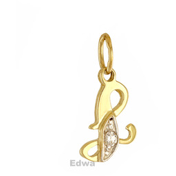 Zawieszka złota literka L pr.585