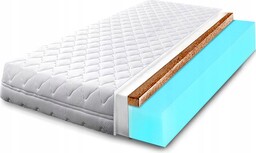Materac piankowy 130x200 z kokosem średnio miękki H1
