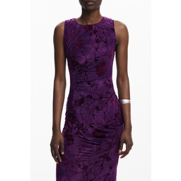 DŁUGA FIOLETOWA SUKIENKA DAMSKA DESIGUAL
