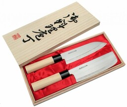 Satake Cutlery Satake Megumi Zestaw nóż Santoku +