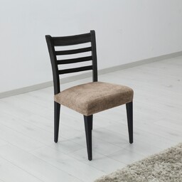 Pokrowiec elastyczny na siedzisko krzesła ESTIVELLA beżowy, 40-50
