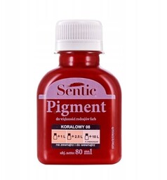 SENTIC Pigment do farb 80 ml Koralowy D08