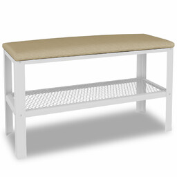 Edinos Nowoczesne siedzisko z metalowym stelażem biały +