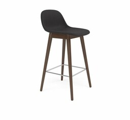 Muuto FIBER Hoker z Oparciem - Stołek Barowy