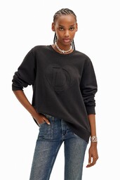 Bluza z logo z efektem tłoczenia