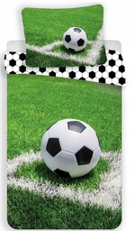 Pościel 140x200 Bawełniana Piłka Nożna Piłkarska Football Dwustronna