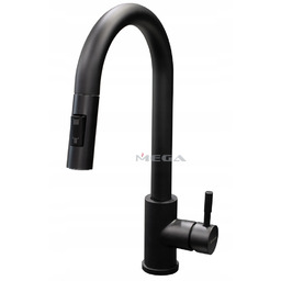 Bateria kuchenna stojąca Pyramis Idea czarny mat wyciągana