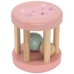 Drewniana grzechotka roller Trixie Baby - Kot