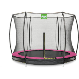 Trampolina naziemna Silhouette ø244cm z siatką zabezpieczającą różowa