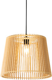 QAZQA Wiejska lampa wisząca zewnętrzna drewniana IP44 -