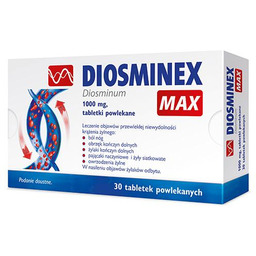 Diosminex Max 1000mg, 30tabl.powl.