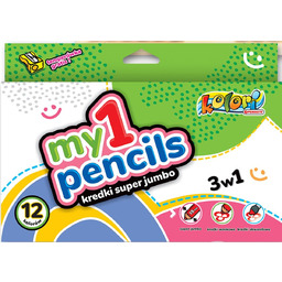 PENMATE, Kredki Moje Pierwsze Super Jumbo Kolori Penmate