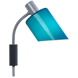 Lampa Ścienna Nemo Lighting, niebieski, salon, metal