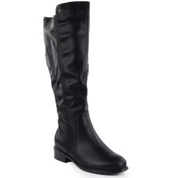 Skórzane kozaki damskie ocieplane czarne T.Sokolski Z25-179