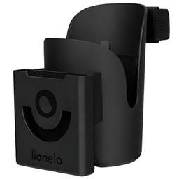 LIONELO Uchwyt na kubek i telefon Ove Czarny