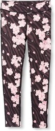 ENERGETICS Kelina 3 legginsy AOP, czarne/różowe, 116