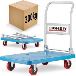 Wózek magazynowy transportowy platformowy składany HIGHER 300 kg
