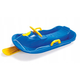 Sanki z kierownicą i hamulcami blue 95cm classic