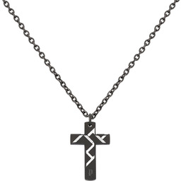 Biżuteria POLICE PJ26478PSU02. Wisiorek, Kolor czarny. Mężczyzna.