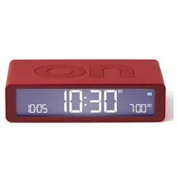 Lexon Flip Classic Red LR157R4 Czerwony Budzik