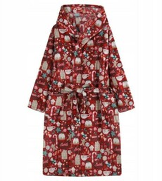Szlafrok świąteczny czerwony L/XL Kocobluza Christmas
