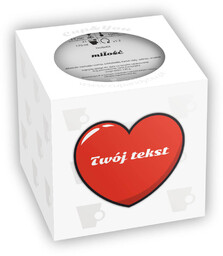 Gotowy zestaw prezentowy personalizowana Herbata Miłość PREMIUM białe