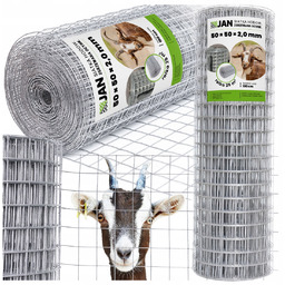 Siatka Zgrzewana 50x50x2,0mm na Woliery Ogrodzenie 25m2 Klatki