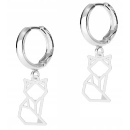 Kolczyki Srebrne Koty Kotki Blaszki z Kotami Cat