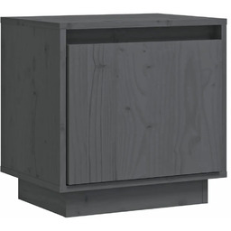 Edinos Szara drewniana szafka nocna do sypialni B3-T05