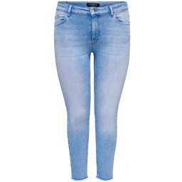 ONLY CARMAKOMA JEGGINGS JEANSY NIEBIESKIE PRZETARCIA 48/32 JQA