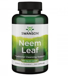 Neem Leaf 500 mg Swanson, 100 kapsułek
