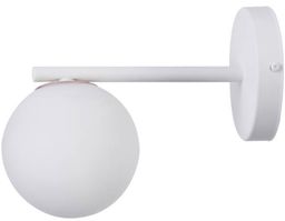 Lampa ścienna, szklana kula GAMA KINKIET biały 33195