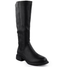 Skórzane kozaki damskie oficerki czarne D&A S.Barski Premium