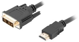 Lanberg Kabel HDMI(M)-DVI-D(M) CA-HDDV-10CC-0018-BK 1.8 M czarny