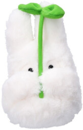 Pluszak Ghibli - White Totoro with Leaf (My